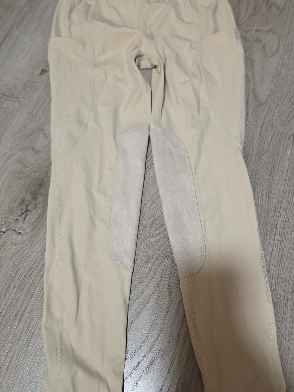Baleaf Cream Equestrian Breeches with Knee Patches